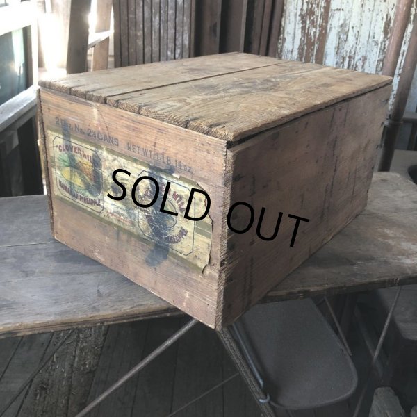 画像2: Vintage Wood Box CLOVERHILL BRAND HAWAIIAN PINEAPPLE (M892) (2)