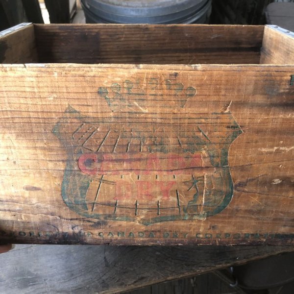 画像8: Vintage Wood Box CANADA DRY (M891) (8)