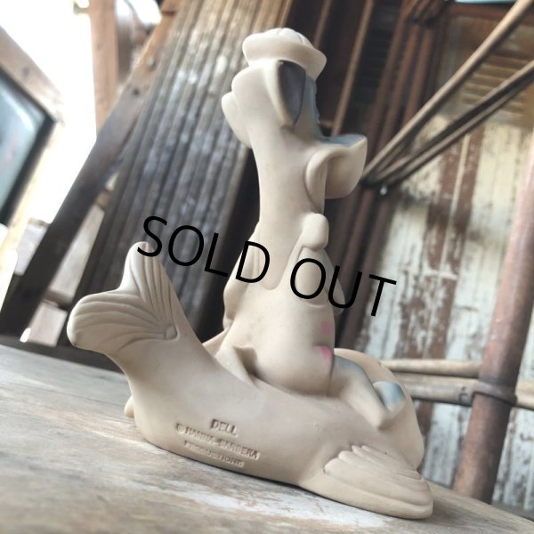 画像5: 60s DELL HANNA- BARBERA Huckleberry Hound on Whale Rubber Squeaky Toy (M895) (5)