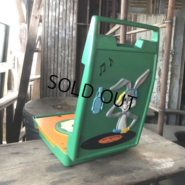 画像5: 70s Vintage Looney Tunes Bugs Bunny Janex D.J. Phonograph JUNK (M896) (5)
