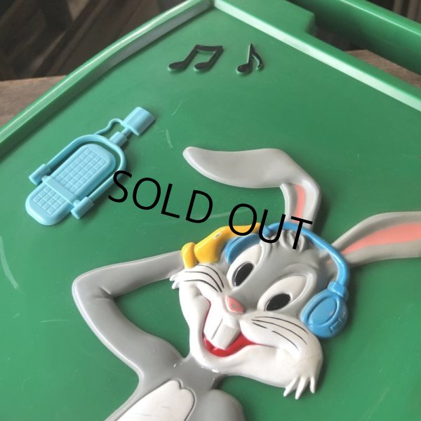 画像15: 70s Vintage Looney Tunes Bugs Bunny Janex D.J. Phonograph JUNK (M896) (15)