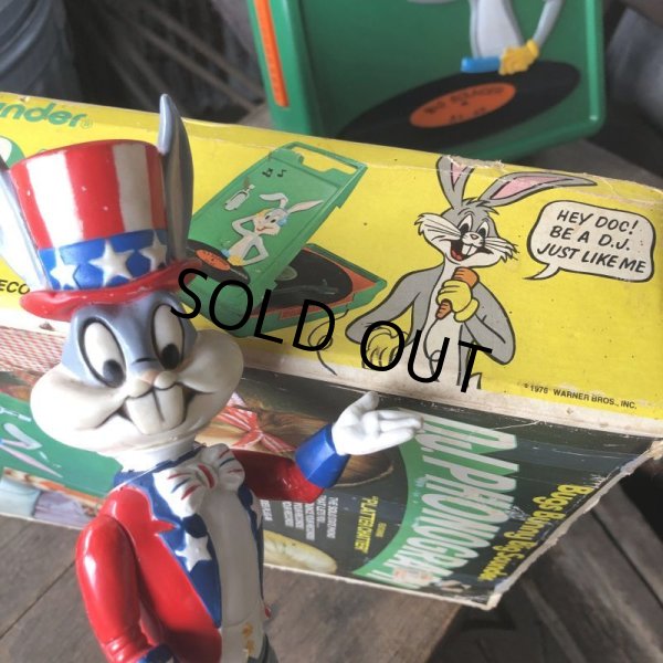 画像2: 70s Vintage Looney Tunes Bugs Bunny Janex D.J. Phonograph JUNK (M896) (2)