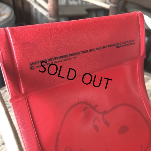 画像4: 70s Vintage Snoopy Sling Lounge Lawn Doll Chair Red (M898) (4)