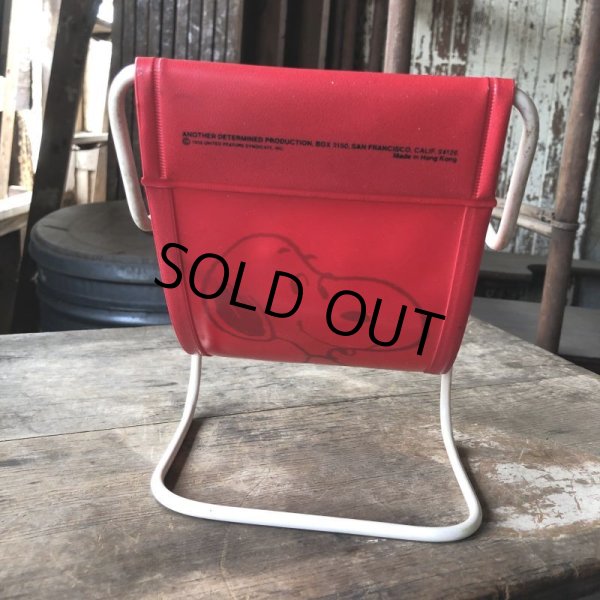 画像3: 70s Vintage Snoopy Sling Lounge Lawn Doll Chair Red (M898) (3)