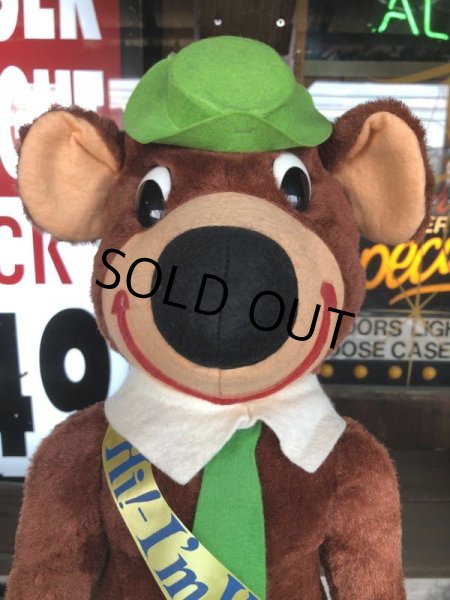 画像14: Vintage Sterling Best Ever Prod Hi! - I'm Yogi Bear Large Plush Doll (M938) (14)