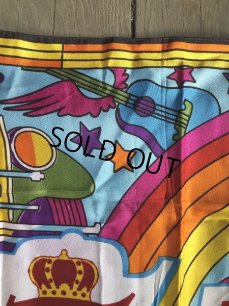 画像7: 60s Vintage Advertising Seagram's 7 & 7up Scarf Peter Max  (M501)  (7)