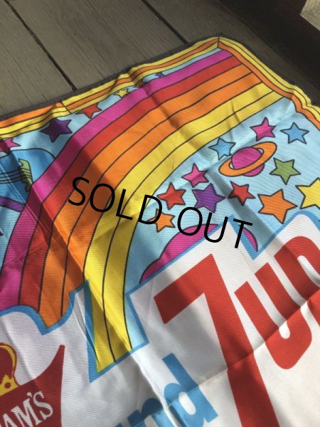 画像8: 60s Vintage Advertising Seagram's 7 & 7up Scarf Peter Max  (M501)  (8)
