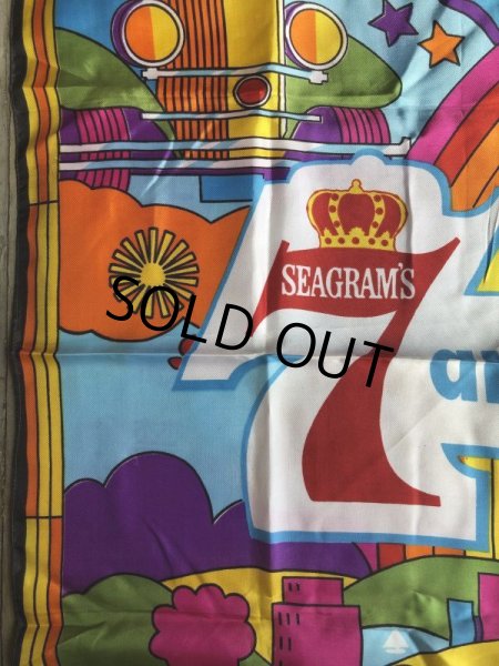画像10: 60s Vintage Advertising Seagram's 7 & 7up Scarf Peter Max  (M501)  (10)