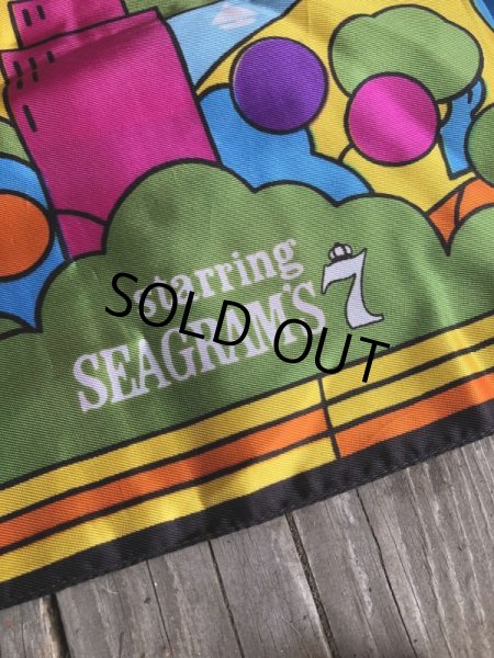 画像6: 60s Vintage Advertising Seagram's 7 & 7up Scarf Peter Max  (M501)  (6)