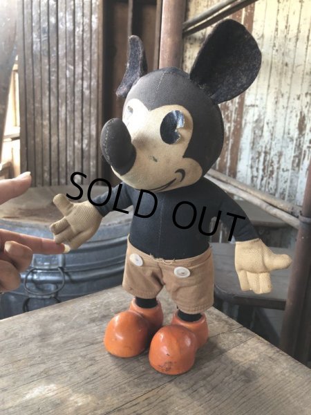 画像14: 30s Antique Mickey Mouse Knickerbocker Doll (M955)  (14)