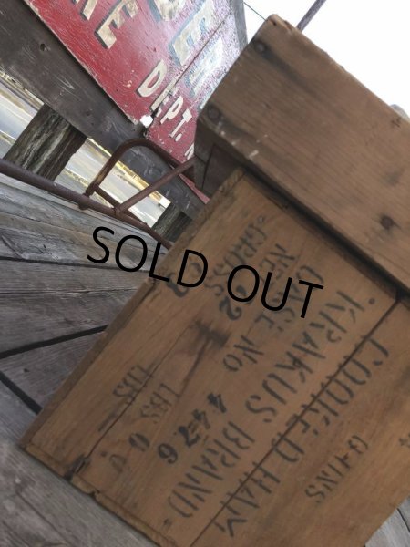 画像22: Vintage Advertising Wooden Crate Wood Box Cooked Ham Krakus Brand (M960) (22)