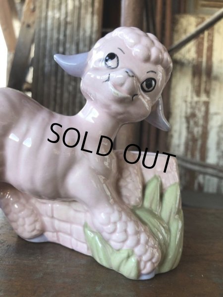 画像6: Vintage Ceramic Baby Planter Lamb Sheep (M963)  (6)