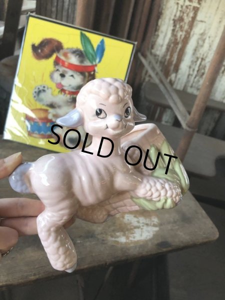 画像12: Vintage Ceramic Baby Planter Lamb Sheep (M963)  (12)