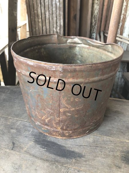 画像3: Vintage Metal Bucket Pail (M978) (3)