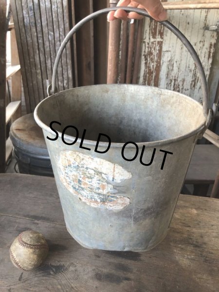 画像12: Vintage Metal Bucket Pail (M976) (12)