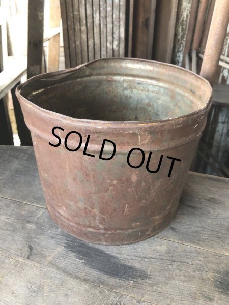画像2: Vintage Metal Bucket Pail (M978) (2)