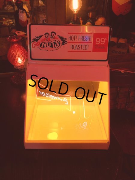 画像2: Vintage Advertising GO NUTS Countertop Dispenser Lighted Display Case (M980) (2)