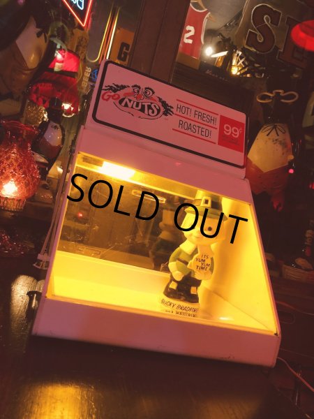 画像21: Vintage Advertising GO NUTS Countertop Dispenser Lighted Display Case (M980) (21)