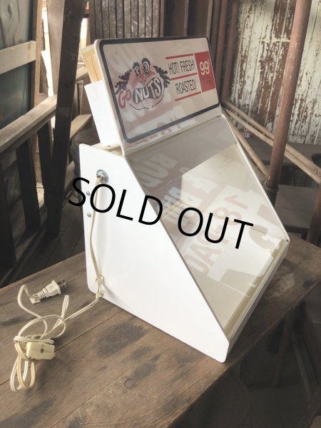 画像3: Vintage Advertising GO NUTS Countertop Dispenser Lighted Display Case (M980) (3)