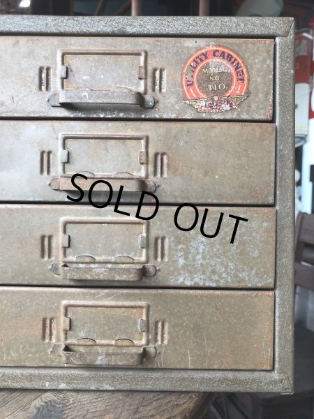 画像12: Vintage Union Chests 4 Drawer Mettal Tool Cabinet (M993)  (12)