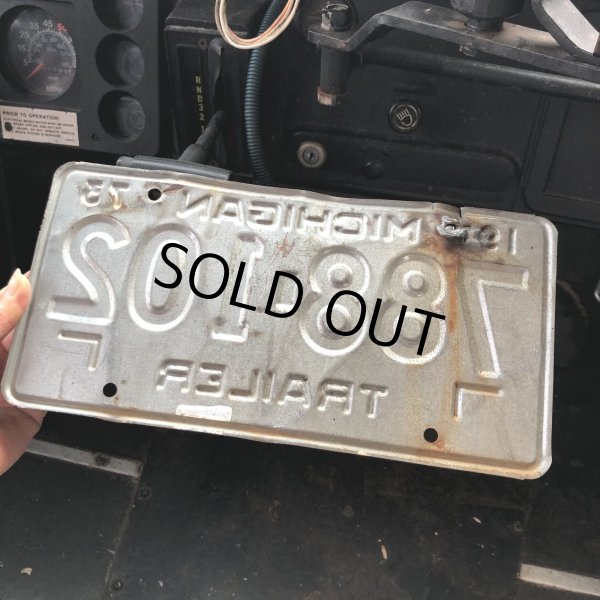 画像3: 70s Vintage American License Number Plate / MICHIGAN 788-102 (M854) (3)