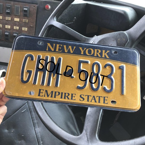 画像1: Vintage American License Number Plate / NEW YORK GHM-5831 (M862) (1)