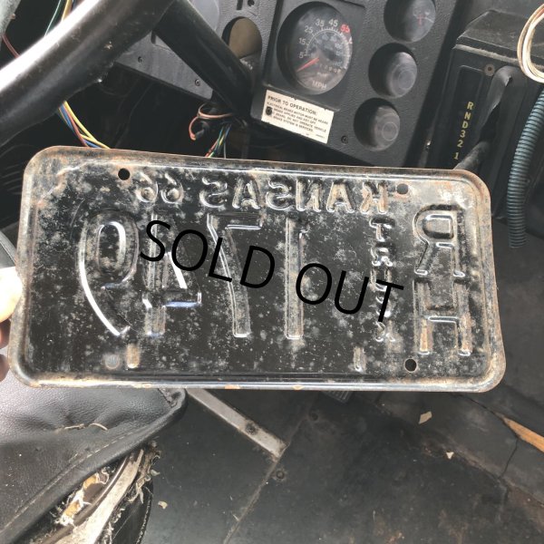 画像4: 60s Vintage American License Number Plate / KANSAS RH 1749 (M875) (4)