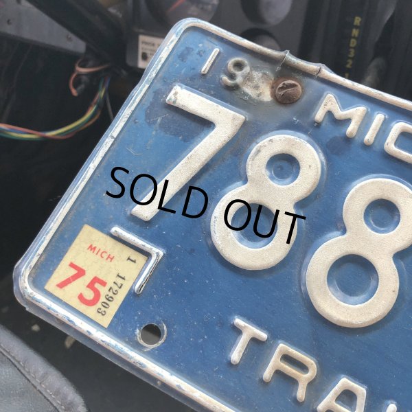 画像2: 70s Vintage American License Number Plate / MICHIGAN 788-102 (M854) (2)