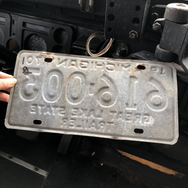画像3: 70s Vintage American License Number Plate / MICHIGAN 616-003 (M870) (3)