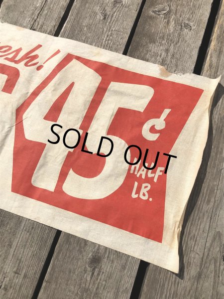 画像10: Vintage Advertising Planters Peanuts Store Display Cloth Banner Sign (M998)  (10)