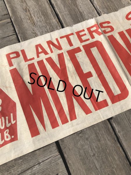 画像8: Vintage Advertising Planters Peanuts Store Display Cloth Banner Sign (M998)  (8)