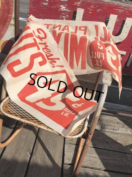 画像5: Vintage Advertising Planters Peanuts Store Display Cloth Banner Sign (M998)  (5)