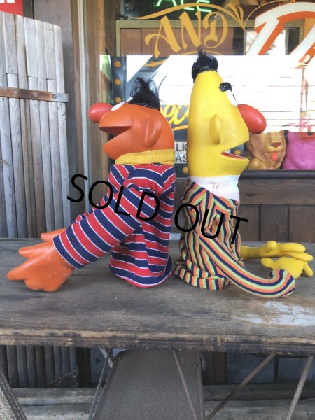 画像4: 70s Vintage Sesame Street Ernie and Bart Hand Puppet Set (R001)  (4)