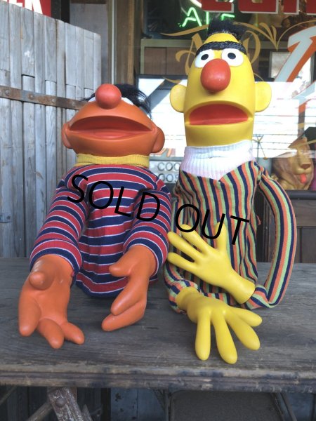 画像8: 70s Vintage Sesame Street Ernie and Bart Hand Puppet Set (R001)  (8)