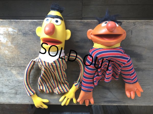 画像14: 70s Vintage Sesame Street Ernie and Bart Hand Puppet Set (R001)  (14)