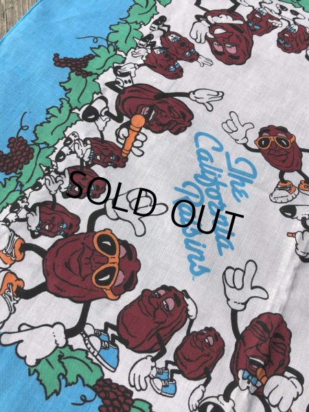 画像8: 80s Vintage The California Raisins Bandanna (R002)  (8)
