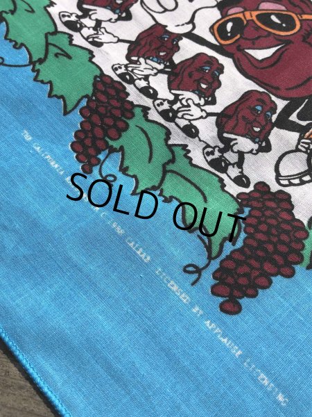 画像3: 80s Vintage The California Raisins Bandanna (R002)  (3)