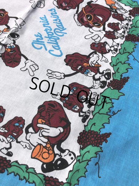 画像7: 80s Vintage The California Raisins Bandanna (R002)  (7)