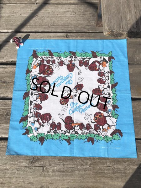画像1: 80s Vintage The California Raisins Bandanna (R002)  (1)