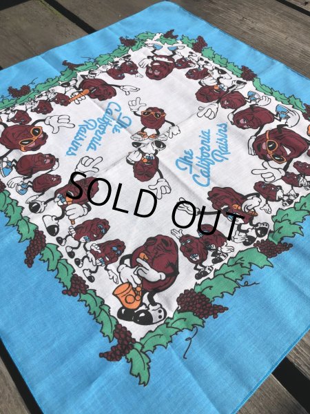 画像11: 80s Vintage The California Raisins Bandanna (R002)  (11)