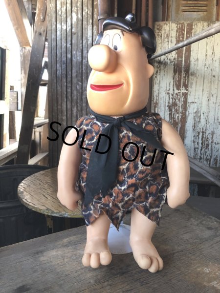 画像3: 80s Vintage Mighty Star CANADA Fred Flintstone 18” Big Size Doll (R008)  (3)