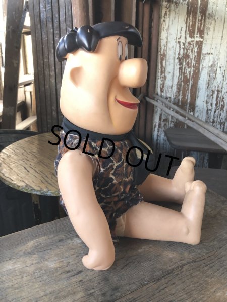 画像8: 80s Vintage Mighty Star CANADA Fred Flintstone 18” Big Size Doll (R008)  (8)