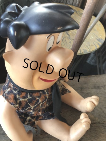 画像11: 80s Vintage Mighty Star CANADA Fred Flintstone 18” Big Size Doll (R008)  (11)