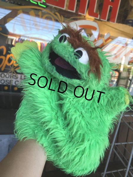 画像16: 70s Vintage Sesame Street Oscar The Grouch Hand Puppet (R010)  (16)
