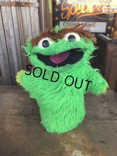 画像6: 70s Vintage Sesame Street Oscar The Grouch Hand Puppet (R010)  (6)