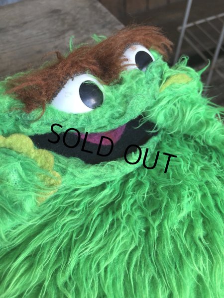 画像11: 70s Vintage Sesame Street Oscar The Grouch Hand Puppet (R010)  (11)