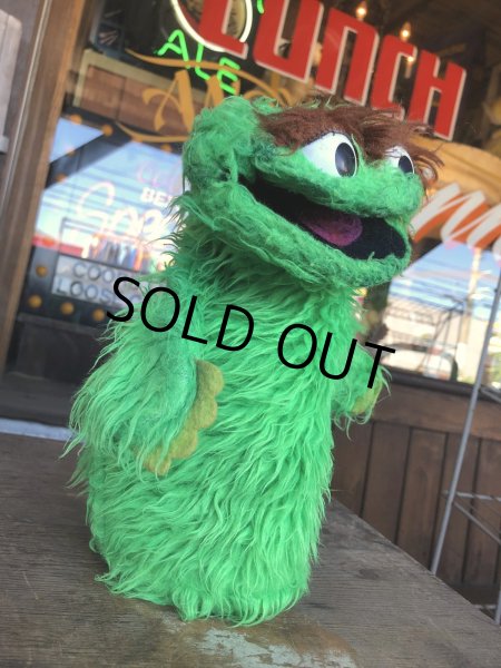 画像3: 70s Vintage Sesame Street Oscar The Grouch Hand Puppet (R010)  (3)