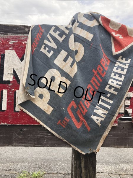 画像12: Vintage Advertising Eveready Prestone Anti-Freeze Display Banner Sign (R015)  (12)