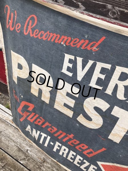 画像9: Vintage Advertising Eveready Prestone Anti-Freeze Display Banner Sign (R015)  (9)