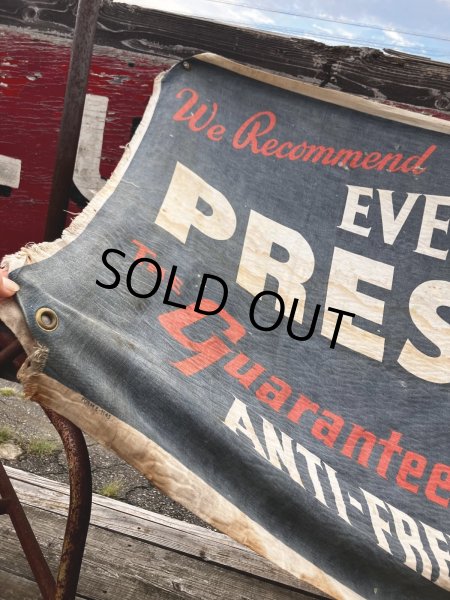 画像4: Vintage Advertising Eveready Prestone Anti-Freeze Display Banner Sign (R015)  (4)